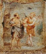 Peter Paul Rubens Elijah and the Angel Spain oil painting artist